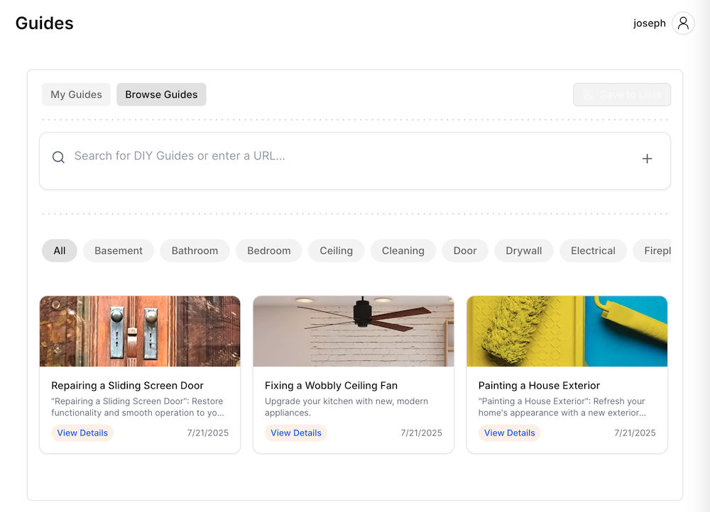 Home Improov Guides